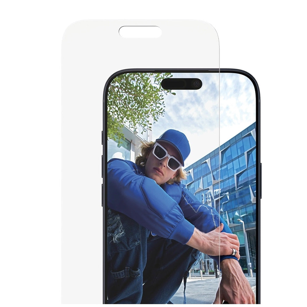 Schutzfolie PanzerGlass Classic Fit EasyAligner für Apple iPhone 17 Pro Max, gehärtetes Glas, Vollverklebung