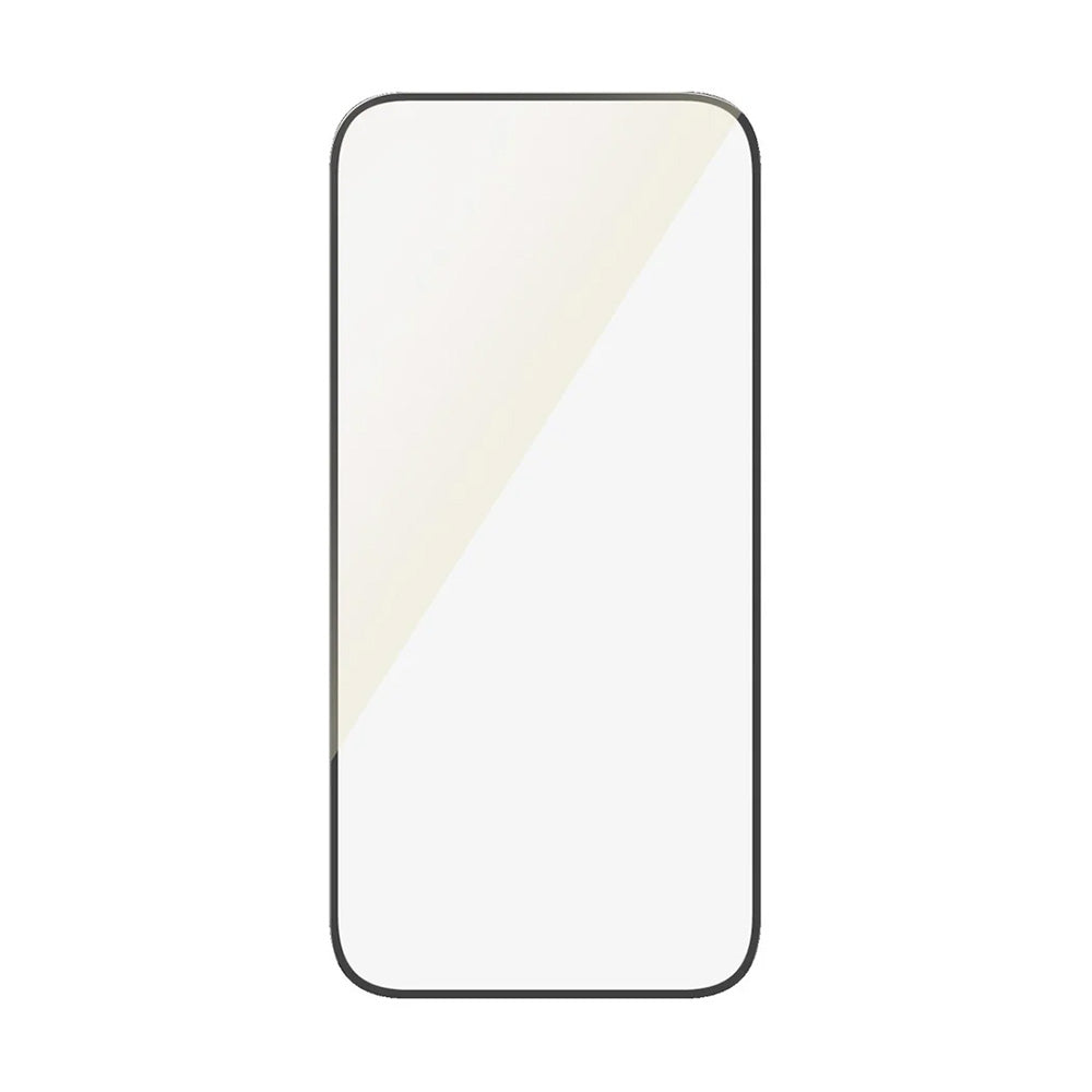Film de protection d'écran PanzerGlass Ultra-Wide Fit EyeCare pour Apple iPhone 16 / 15, Verre Trempé, Full Glue, Noir