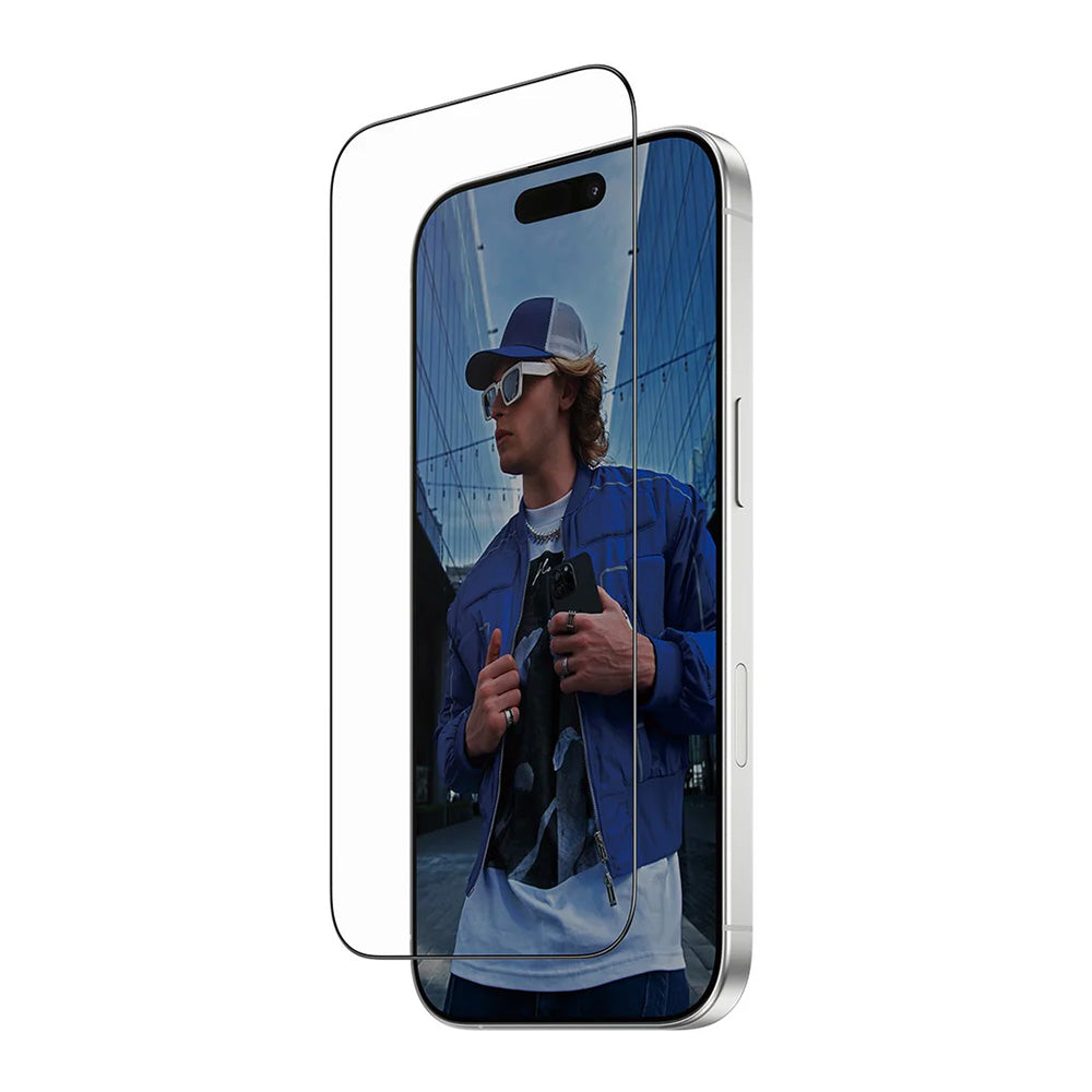 Schutzfolie PanzerGlass Ultra-Wide Fit Fastfit für Apple iPhone 17 / 16 Pro, gehärtetes Glas, Full Glue, Schwarz
