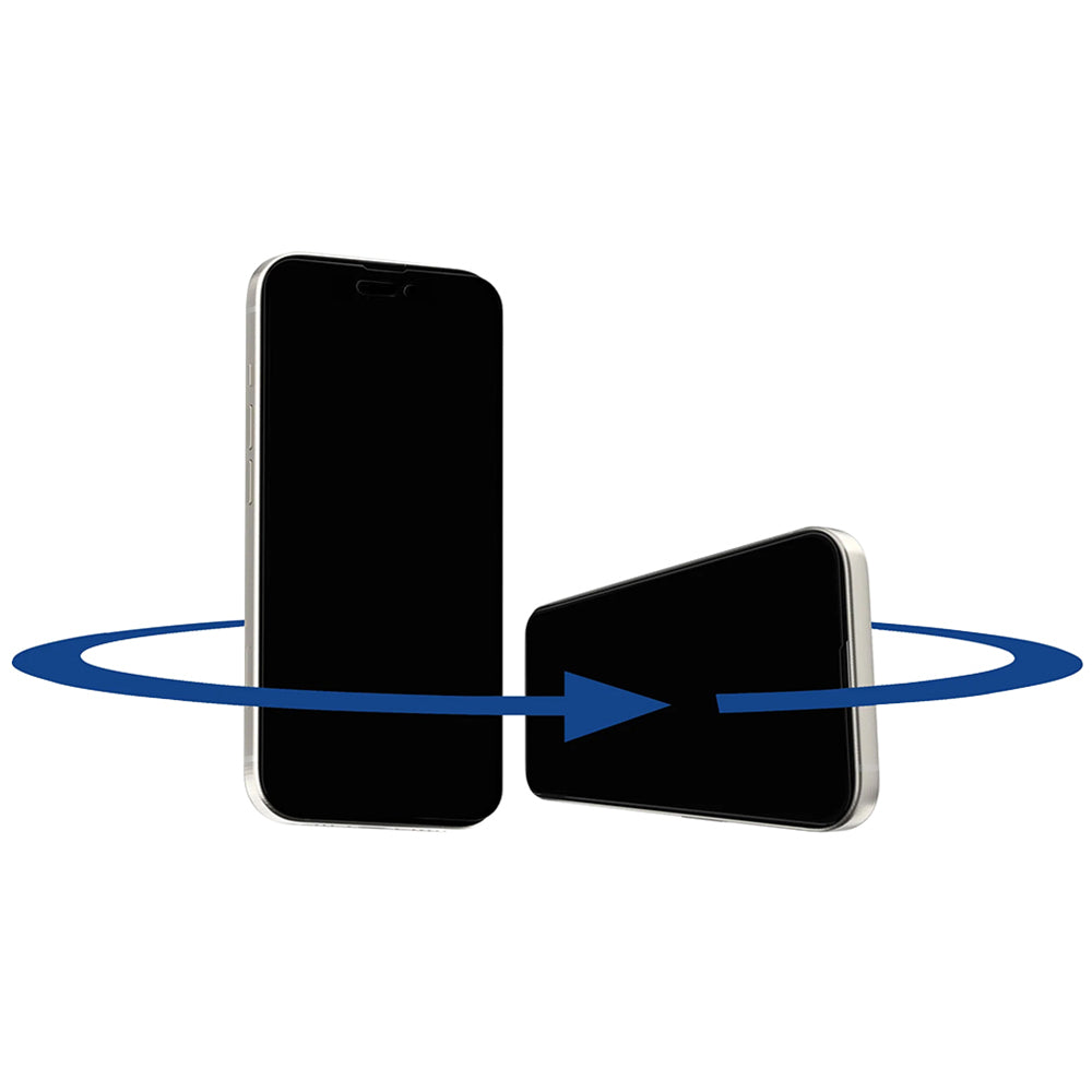 Privacy-Schutzfolie Anank 1X Reinforced 360 für Apple iPhone 16 Pro, Sicherheitsglas, Vollkleber, 2.5D
