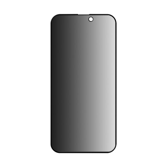 Film de protection écran Privacy Anank 3X Renforcé pour Apple iPhone 15 Pro, Verre Sécurisé, Collage Complet, 2.5D