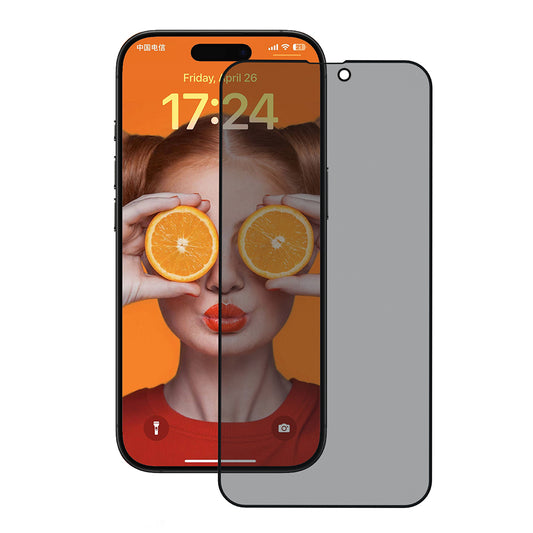 Schutzfolie Privacy Anank 5X Reinforced 180 für Apple iPhone 17, Gehärtetes Glas, Full Glue, 2.5D