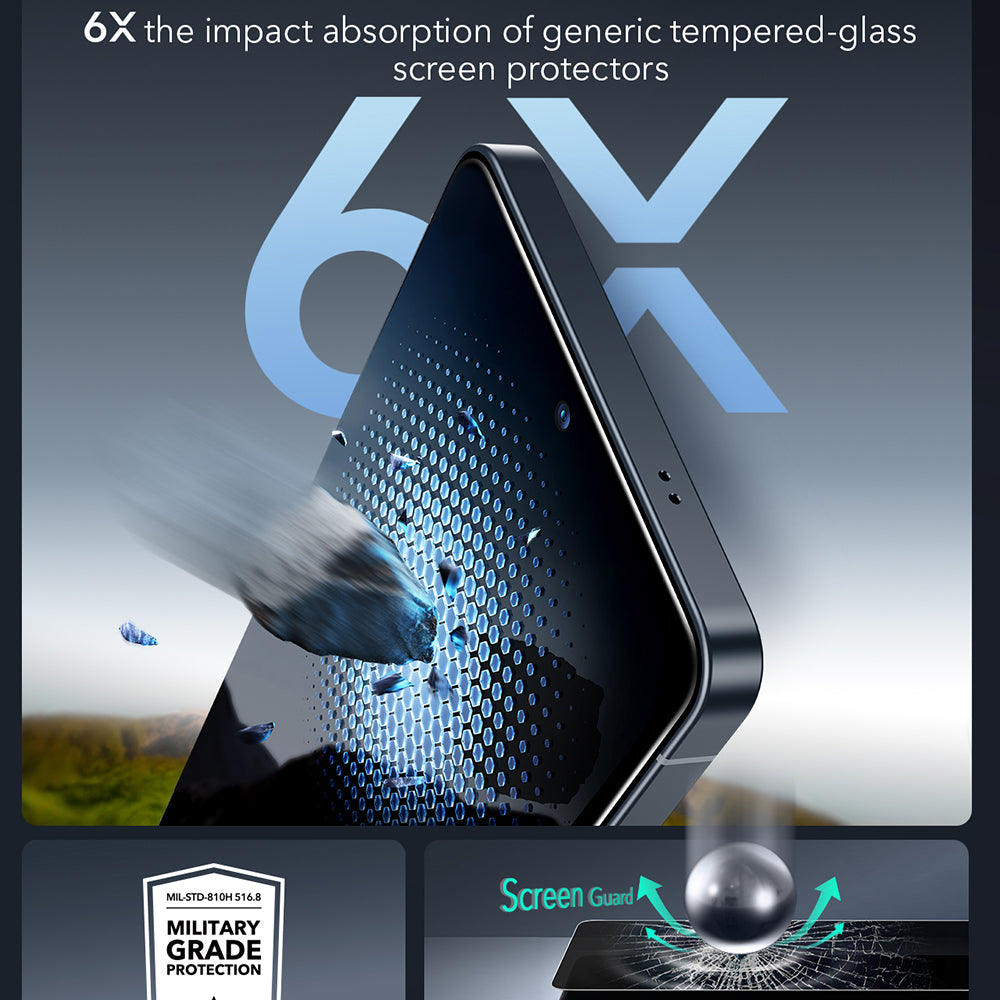 Schutzfolie Ecran Privacy ESR Armorite für Samsung Galaxy S26 Ultra S948, Gehärtetes Glas, Vollverklebung