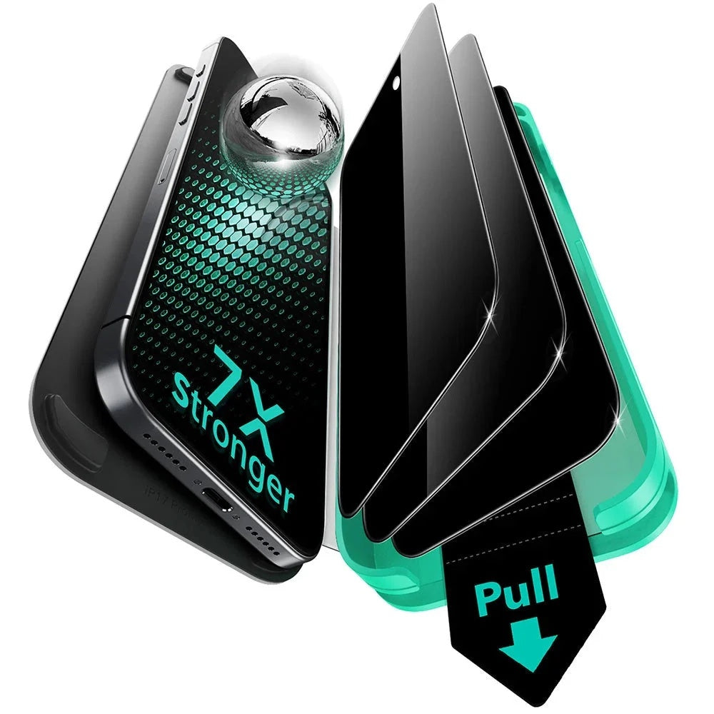 Film de protection Écran Privacy ESR Armorite UltraFit pour Apple iPhone 17 Air, Verre Trempé, Full Glue, Set de 3 pièces