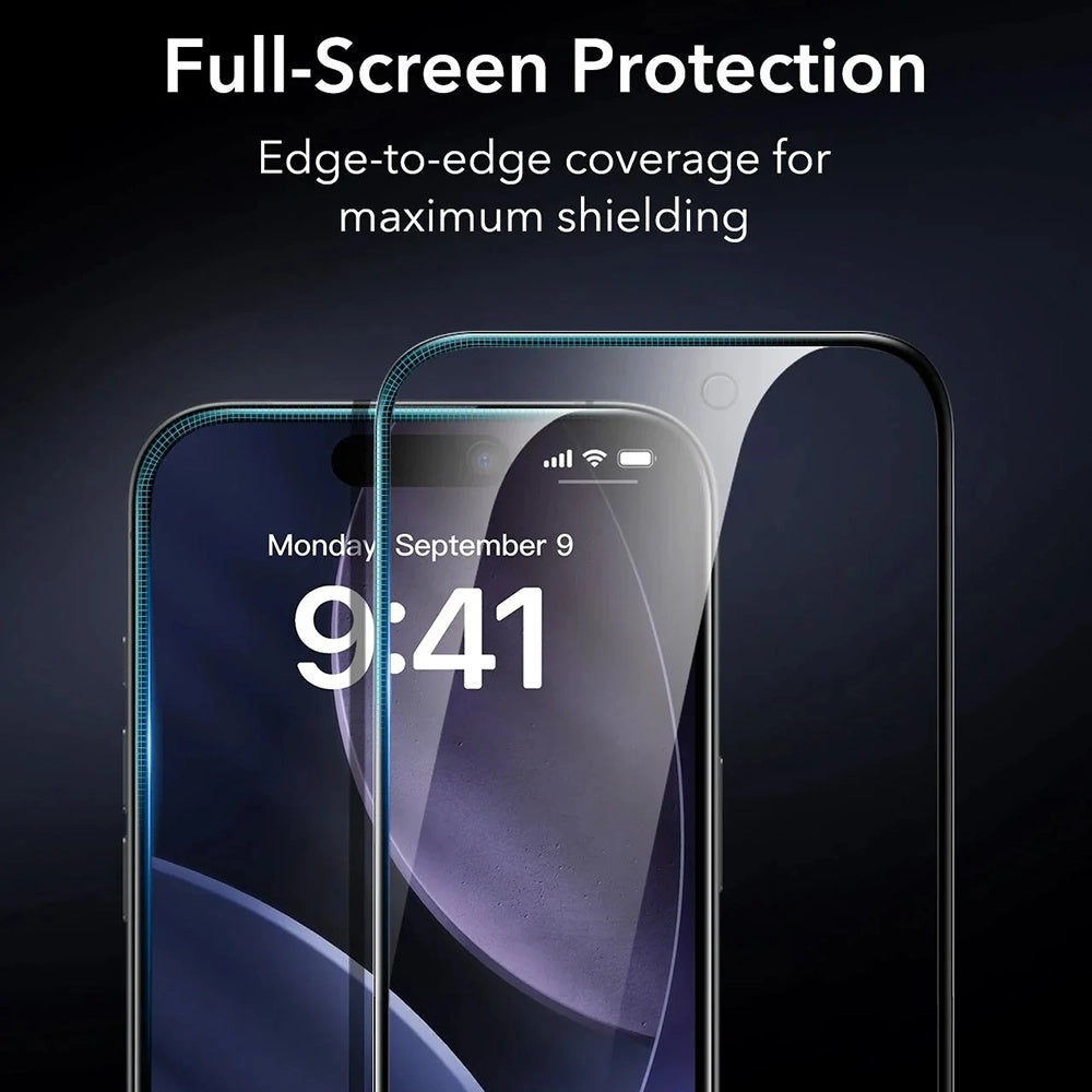 Schutzfolie Ecran Privacy ESR Armorite UltraFit für Apple iPhone 17, gehärtetes Glas, Full Glue, Set 3 Stück