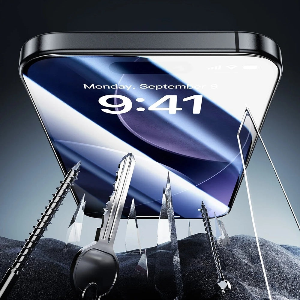 Schutzfolie Ecran Privacy ESR Armorite UltraFit für Apple iPhone 17, gehärtetes Glas, Full Glue, Set 3 Stück