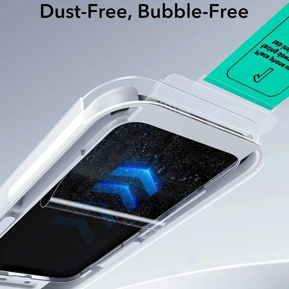 Film de protection Écran Privacy ESR UltraFit pour Apple iPhone 17 / 16 Pro, Verre Trempé, Full Glue, Set de 3 pièces