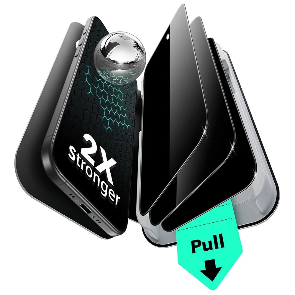 Film de protection Écran Privacy ESR UltraFit pour Apple iPhone 17 Air, Verre Trempé, Full Glue, Set de 3 pièces