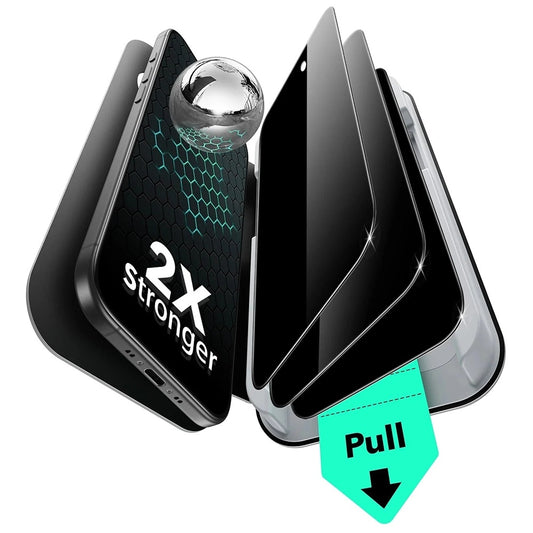 Privacy Screen Protector ESR UltraFit for Apple iPhone 17 Air, Tempered Glass, Full Glue, Set of 3 Pieces