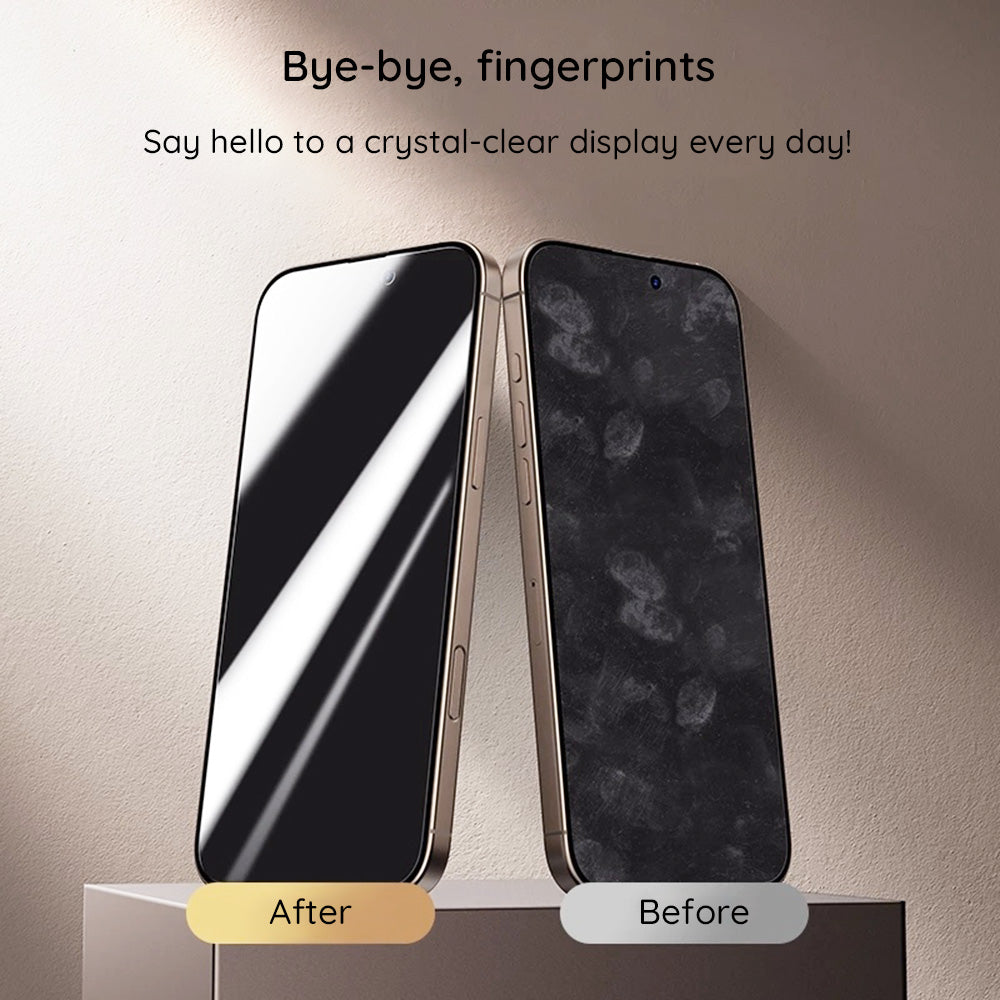 Film de protection écran Privacy Guess pour Apple iPhone 16 Pro Max, Verre Trempé, Full Glue, 2.5D