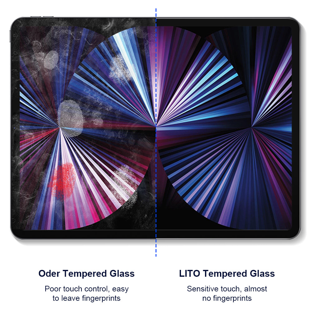 Film de protection écran Privacy Lito Classic pour Apple iPad Air 13 (2026) / Pro 13 (2025), Verre trempé, Full Glue, 2.5D
