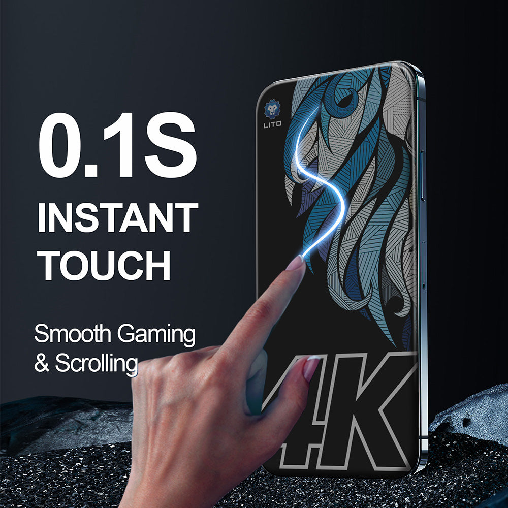 Schutzfolie Privacy Lito D+ Max 4K für Apple iPhone 17 Pro, Gehärtetes Glas, Vollverklebung