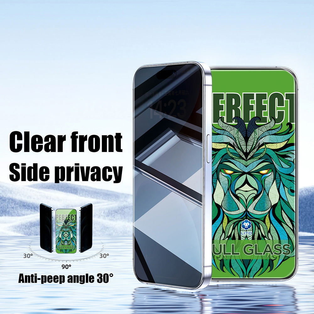 Film de protection Écran Privacy Lito D+ Max Strong pour Apple iPhone 17 Pro Max, Verre Trempé, Full Glue