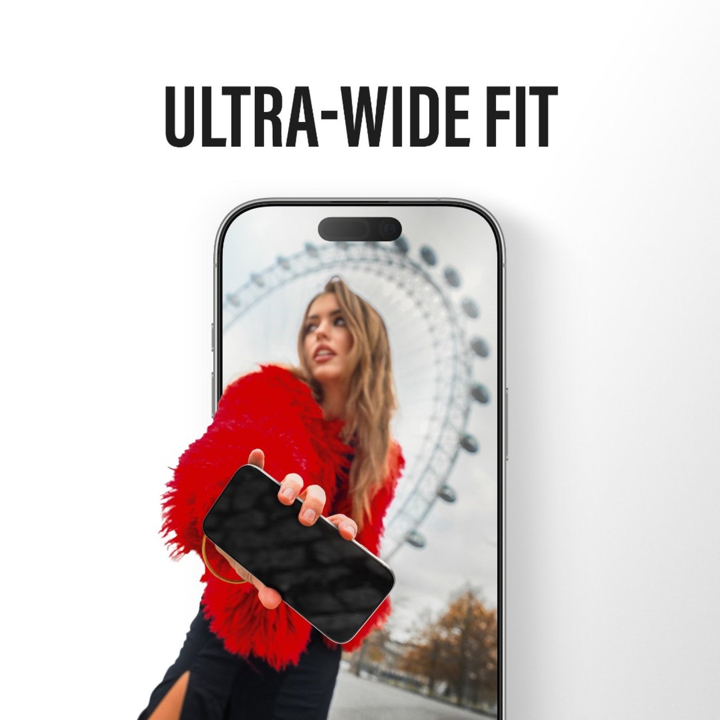 Schutzfolie Privacy PanzerGlass Ultra-Wide Fit 2-Way EasyAligner für Apple iPhone 17 Pro, gehärtetes Glas, Full Glue