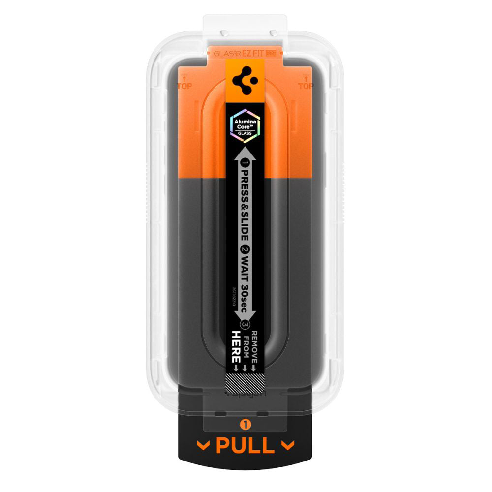 Film de protection écran Privacy Spigen GlastR EZ FIT Pro pour Apple iPhone 17 Pro Max / 16 Pro Max, Verre Trempé, Full Glue AGL10096