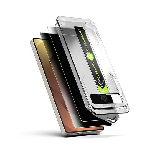 Film de protection d'écran Privacy Techsuit TitanGlass CrystalHD pour Samsung Galaxy S26 Plus, Verre Trempé, Full Glue, Lot de 2 pièces.