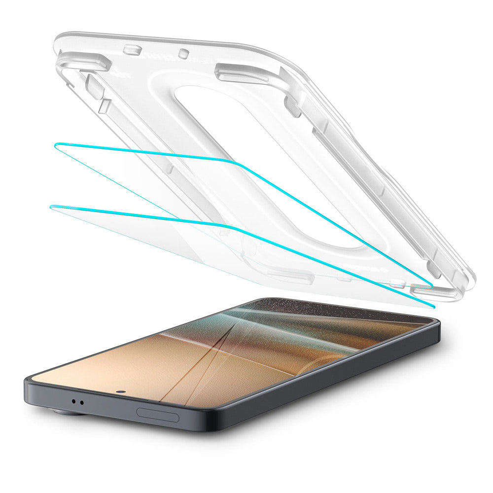 Film de protection d'écran Spigen GlastR EZ FIT Pro Anti-Reflet pour Samsung Galaxy S26 S942, Verre Trempé, Collage Complet, Lot de 2 pièces