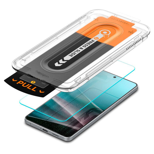 Film de protection écran Spigen GlastR EZ FIT Pro pour Samsung Galaxy S25 Edge S937, Verre Trempé, Full Glue
