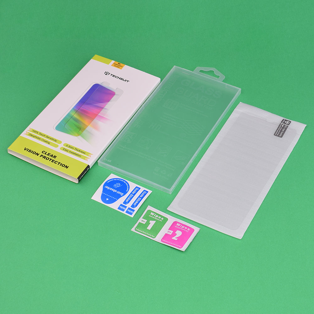 Film de protection d'écran Techsuit Clear Vision pour Honor Magic8 Lite, Verre Trempé, Full Glue