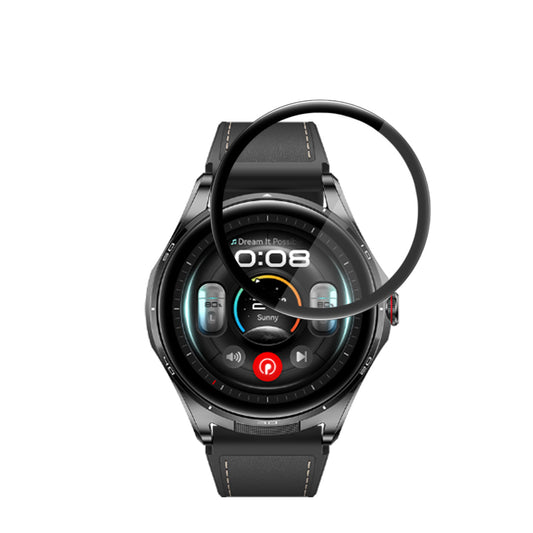 Techsuit Nano Flex Displayschutzfolie für Huawei Watch Buds 2, Kunststoff, 2 Stück, Schwarz