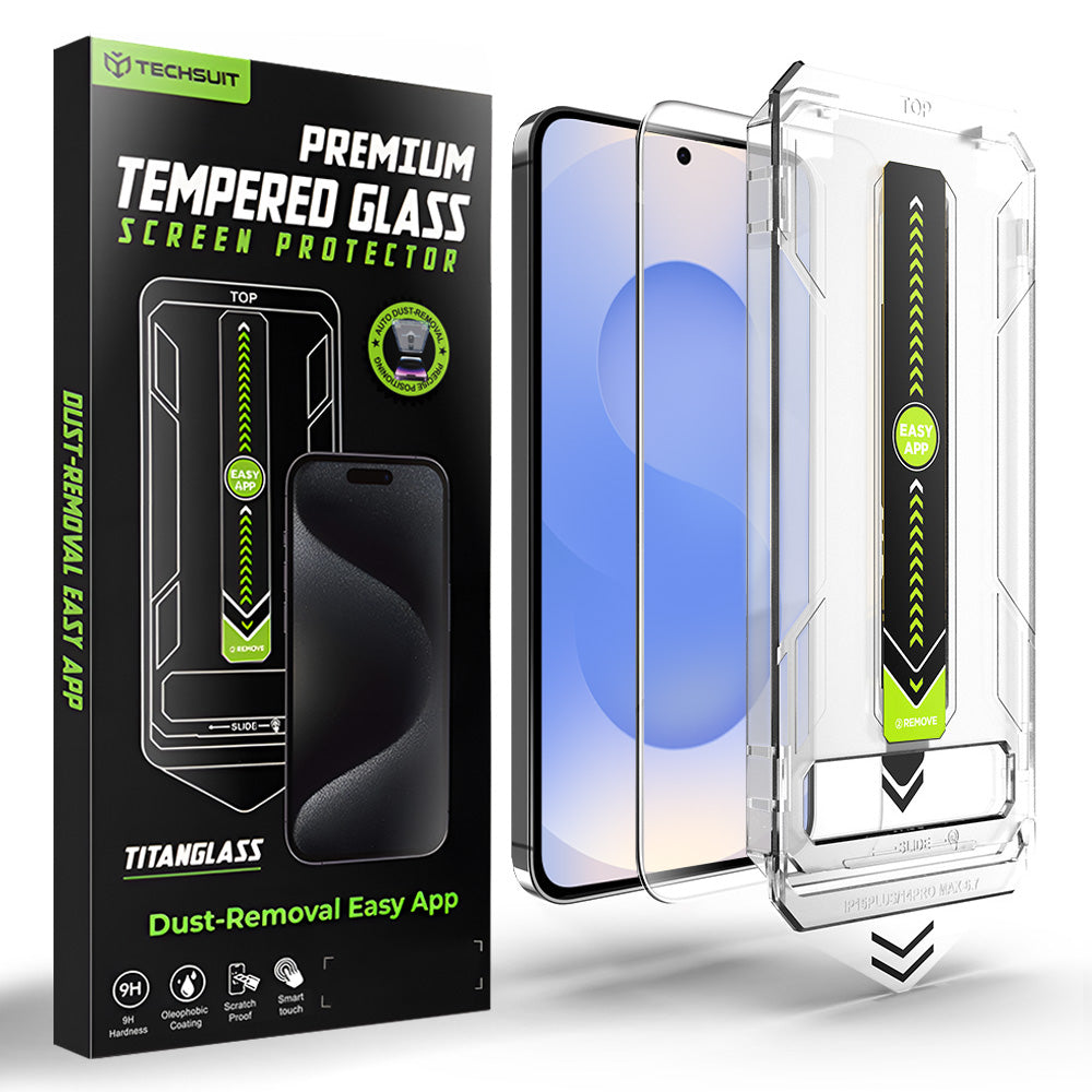 Film de protection d'écran Techsuit TitanGlass CrystalHD pour Samsung Galaxy S26 S942, Verre Trempé, Full Glue
