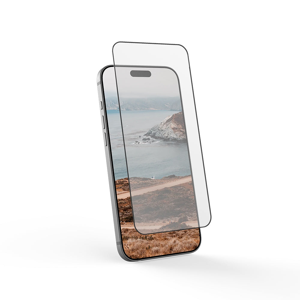 Schutzfolie Urban Armor Gear Shield für Apple iPhone 17 Pro Max, Gehärtetes Glas, Vollverklebung, Schwarz