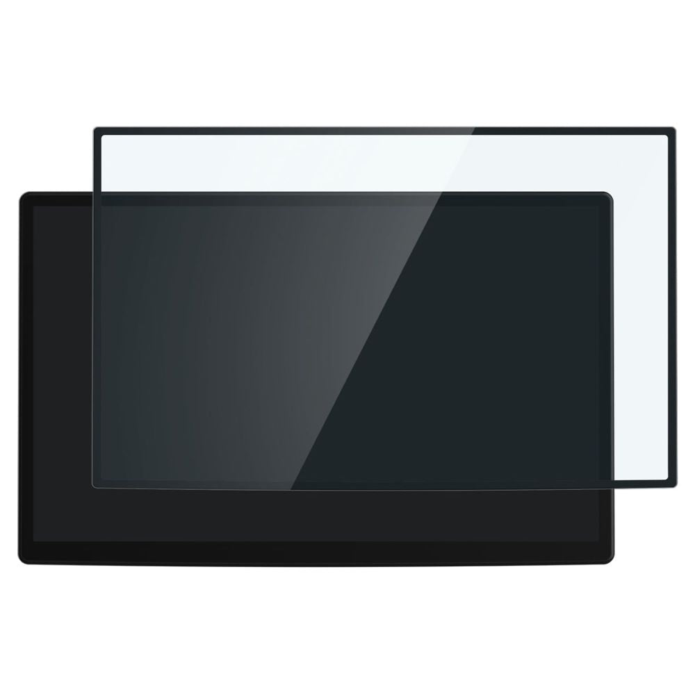 Spigen GlastR EZ FIT Schutzfolie für Tesla X / S Navigation (2022 - 2021), gehärtetes Glas, Schwarz AGL04688