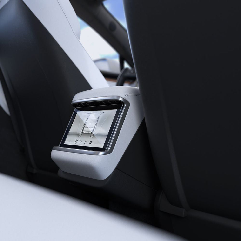 Schutzfolie Spigen GlastR Slim Anti-Glare für Real Touchscreen Tesla X / S (2022 - 2021), Gehärtetes Glas, Schwarz