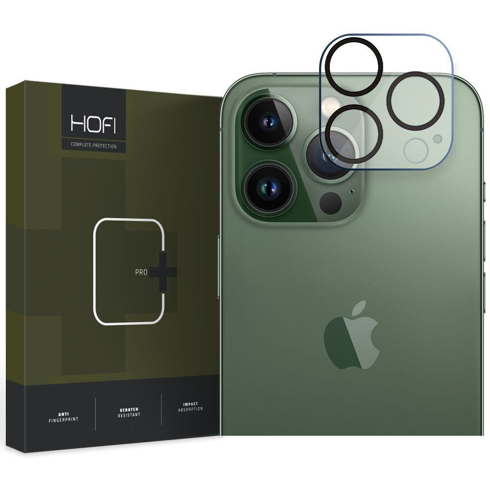HOFI PRO+ Rear Camera Protection Film for Apple iPhone 14 Pro Max / 14 Pro, Tempered Glass, Black