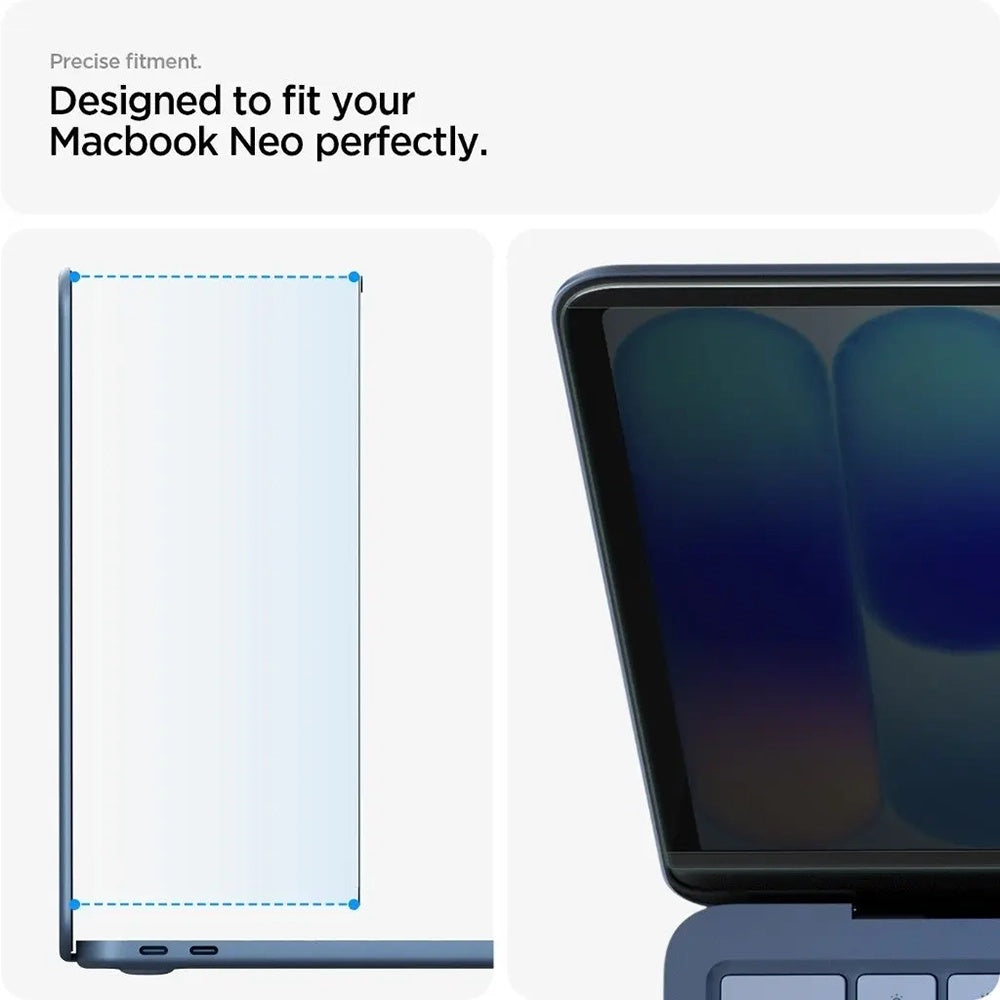 Privacy-Schutzfolie Spigen Safe View Magnetic für Apple MacBook Neo 13 Zoll, Kunststoff AFL11670