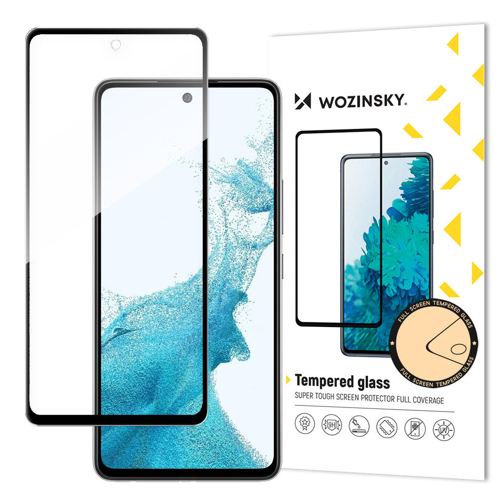 Film de protection d'écran WZK pour Samsung Galaxy A53 5G A536, Verre Trempé, Full Glue, Noir