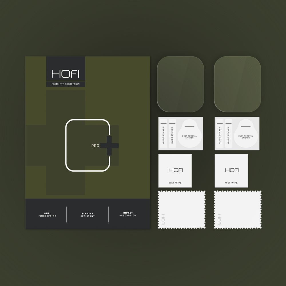 Schutzfolie HOFI HYDROFLEX PRO+ für Apple Watch 46mm Serie, Set 2 Stück, Kunststoff