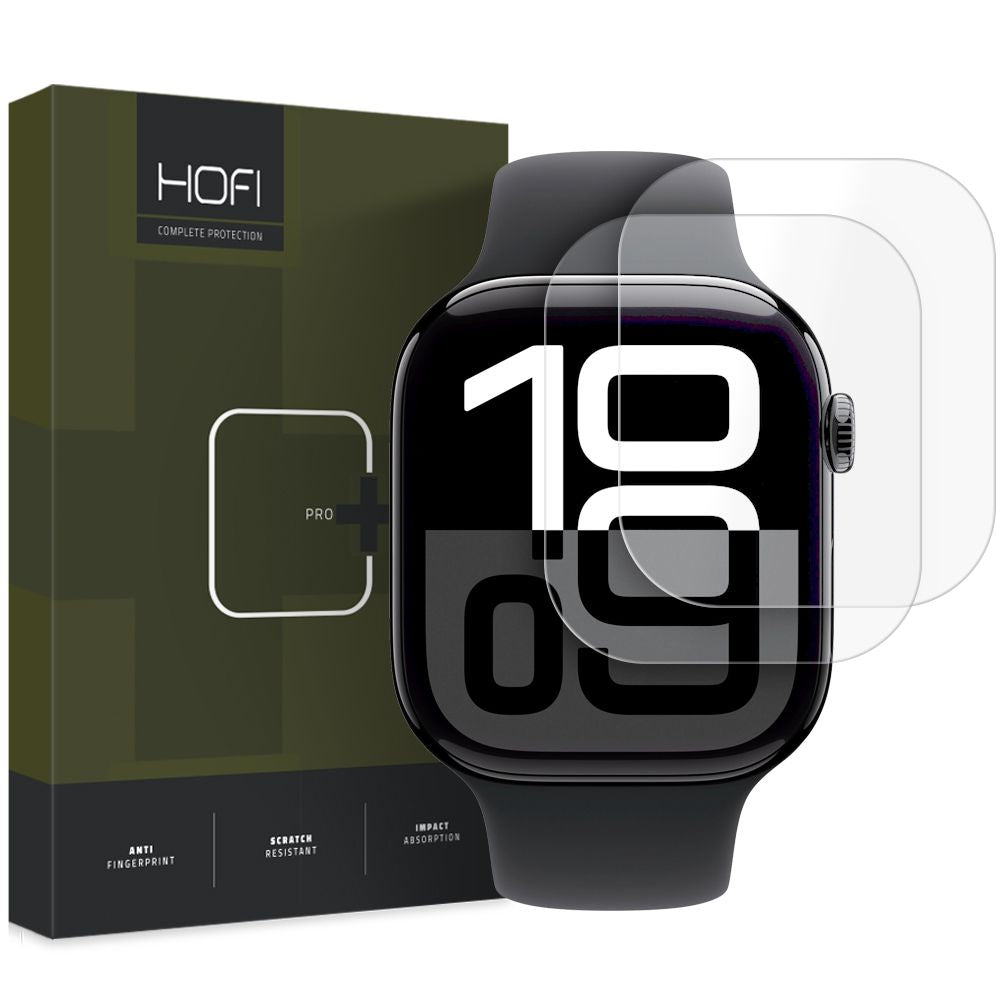 Schutzfolie HOFI HYDROFLEX PRO+ für Apple Watch 46mm Serie, Set 2 Stück, Kunststoff