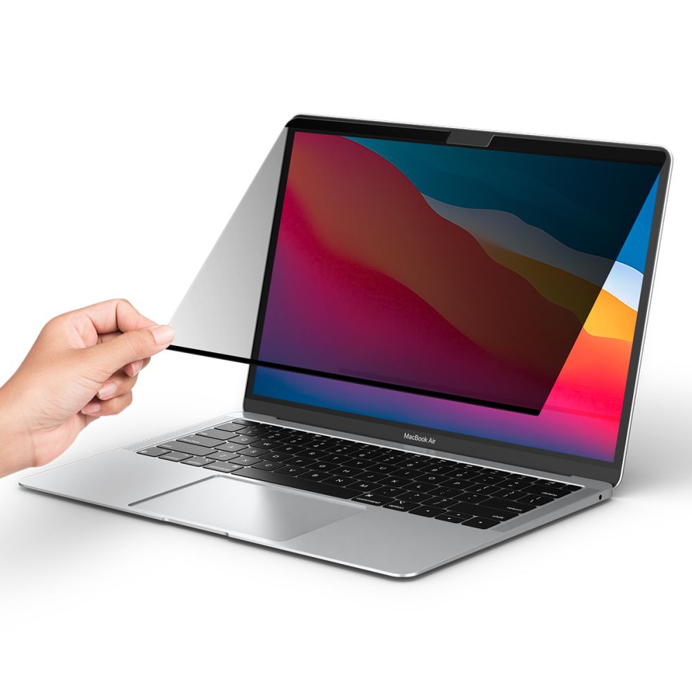 Film de Protection de Confidentialité Spigen Safe View Magnétique pour Apple MacBook Air M3 13 pouces (2024) / (2022), Plastique AFL06253