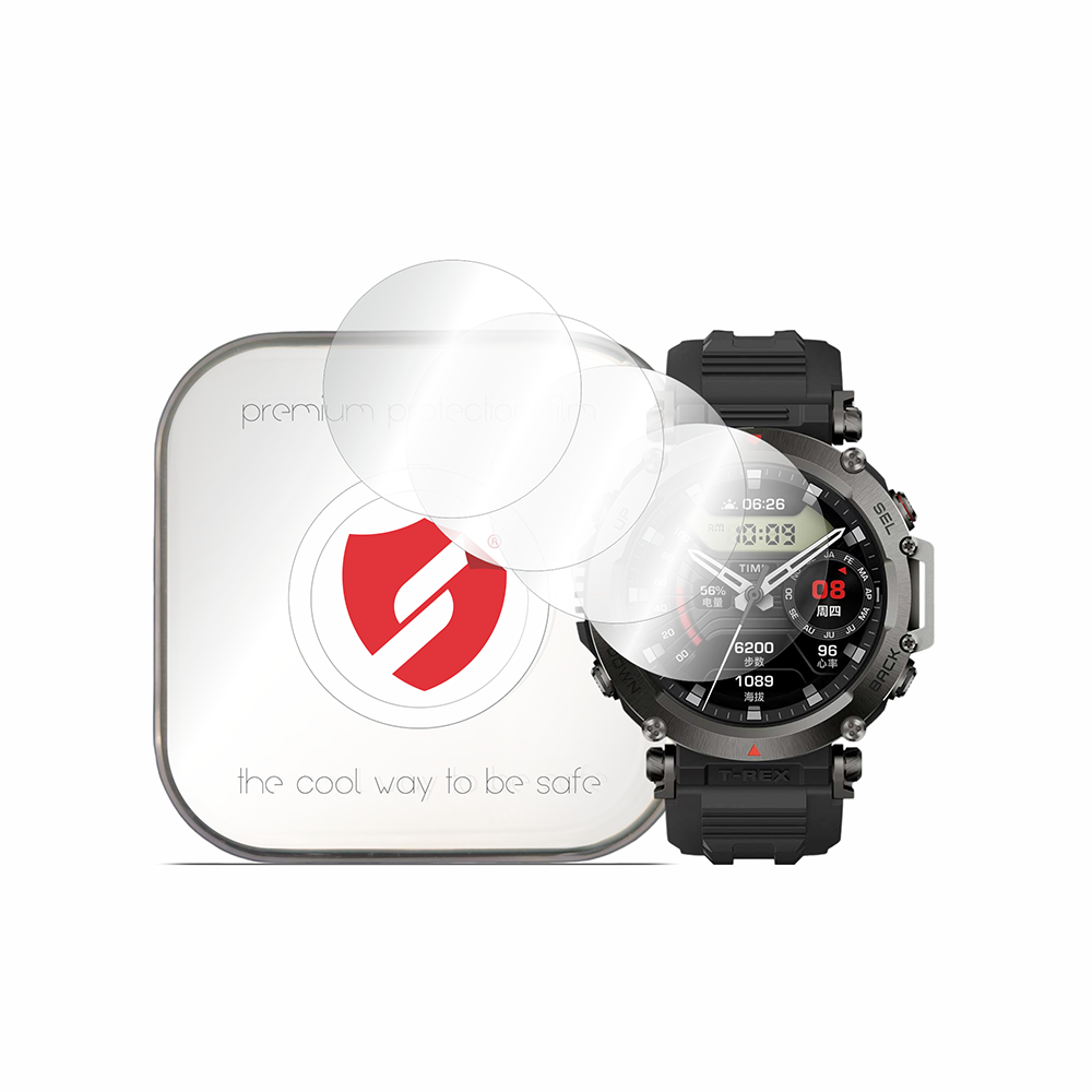 Smart Protection Premium Classic Screen Protector for Amazfit T-Rex Ultra, Set of 4 pieces, Plastic