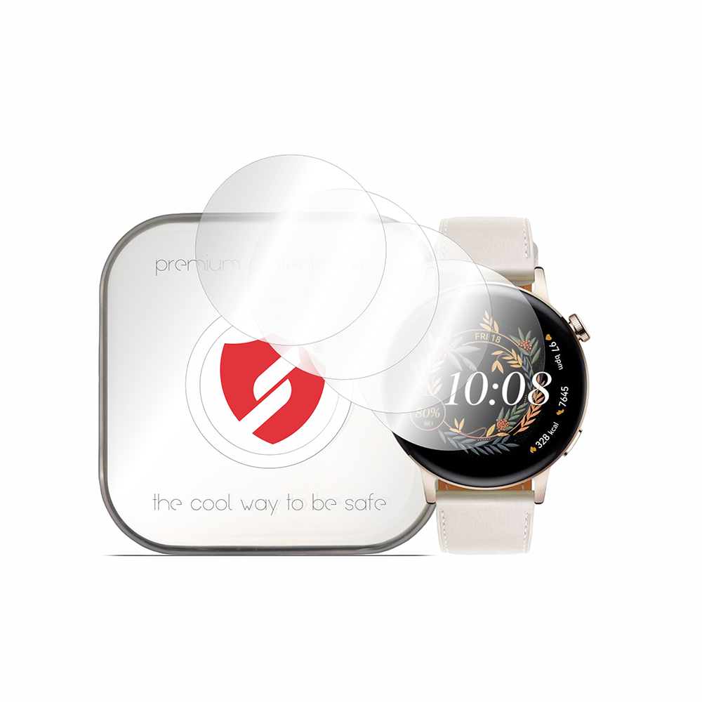 Smart Protection Premium Classic Screen Protector for Huawei Watch GT 3 42mm, Set of 4 pieces, Plastic