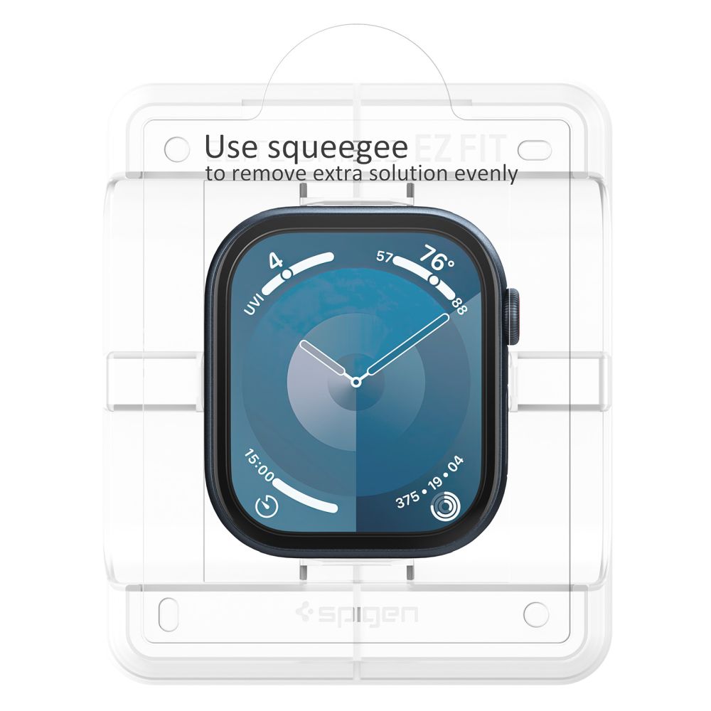 Spigen Elite Shield EZ FIT Screen Protector for Apple Watch Series 10 46mm, Set of 2 pieces, Plastic AFL08579