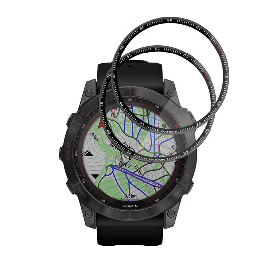 Film de protection Techsuit Nano Flex pour Garmin Fenix 7X, Set de 2 pièces, Plastique, Noir