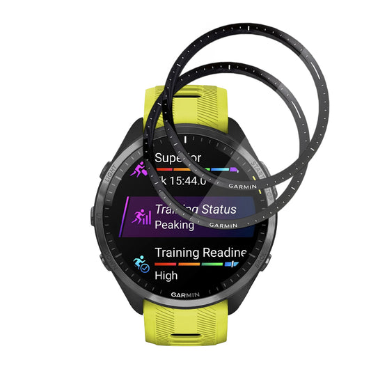 Film de protection Techsuit Nano Flex pour Garmin Forerunner 965, Set de 2 pièces, Plastique, Noir