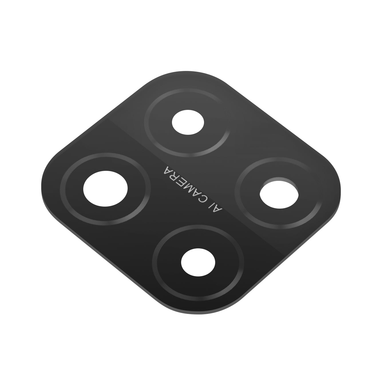 Vitre de caméra arrière Oppo A15, Noir
