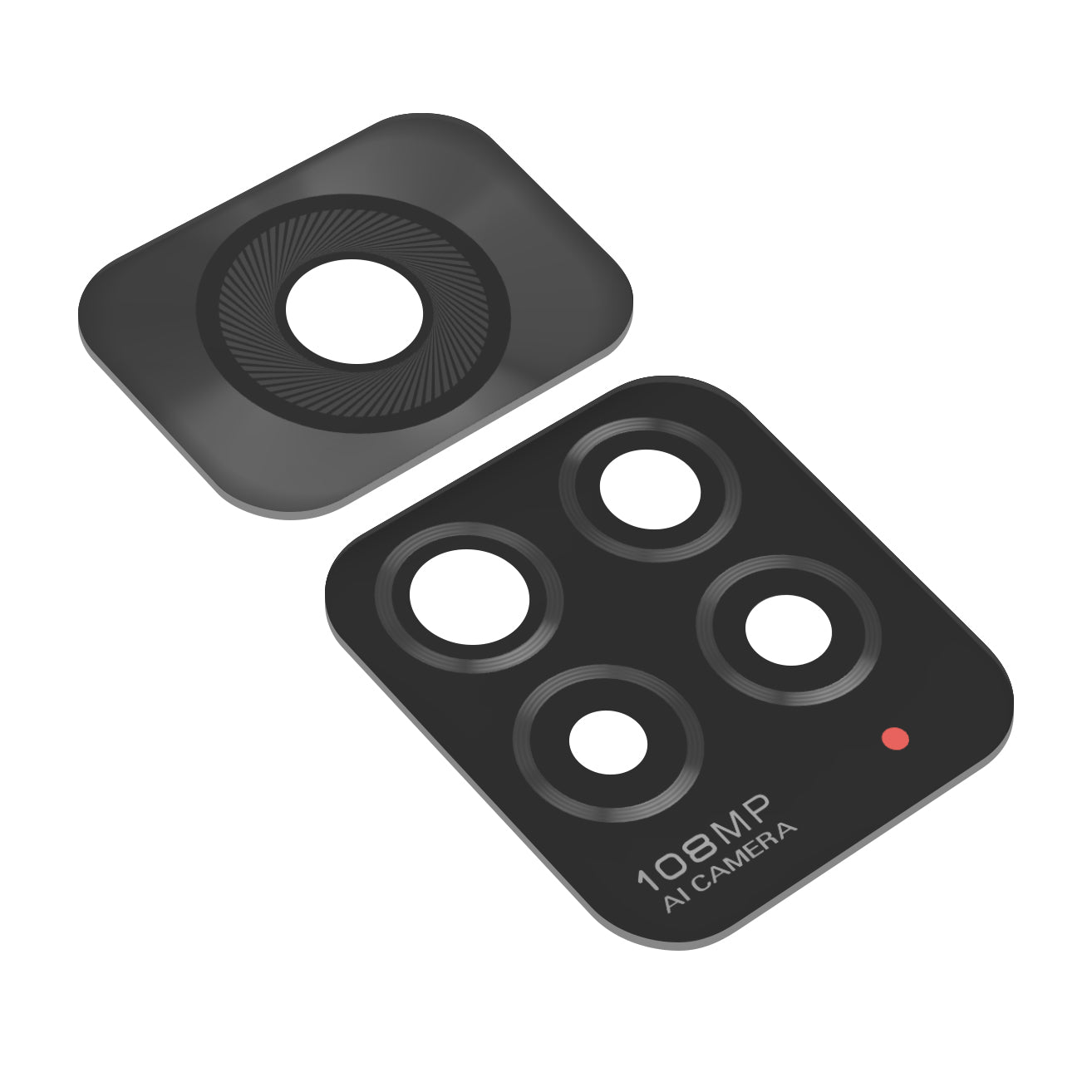 Hinteres Kameraglas Xiaomi Redmi Note 11S, Schwarz