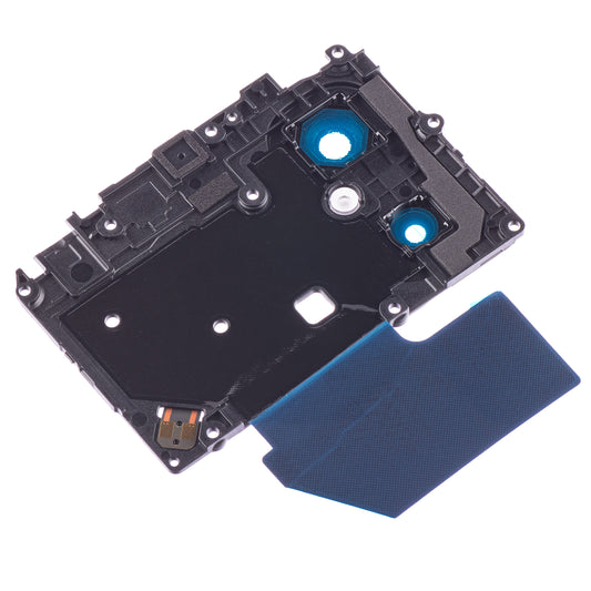 Vitre pour caméra arrière Xiaomi Redmi 12C, Wide+Depth + Blitz, avec cadre, noir