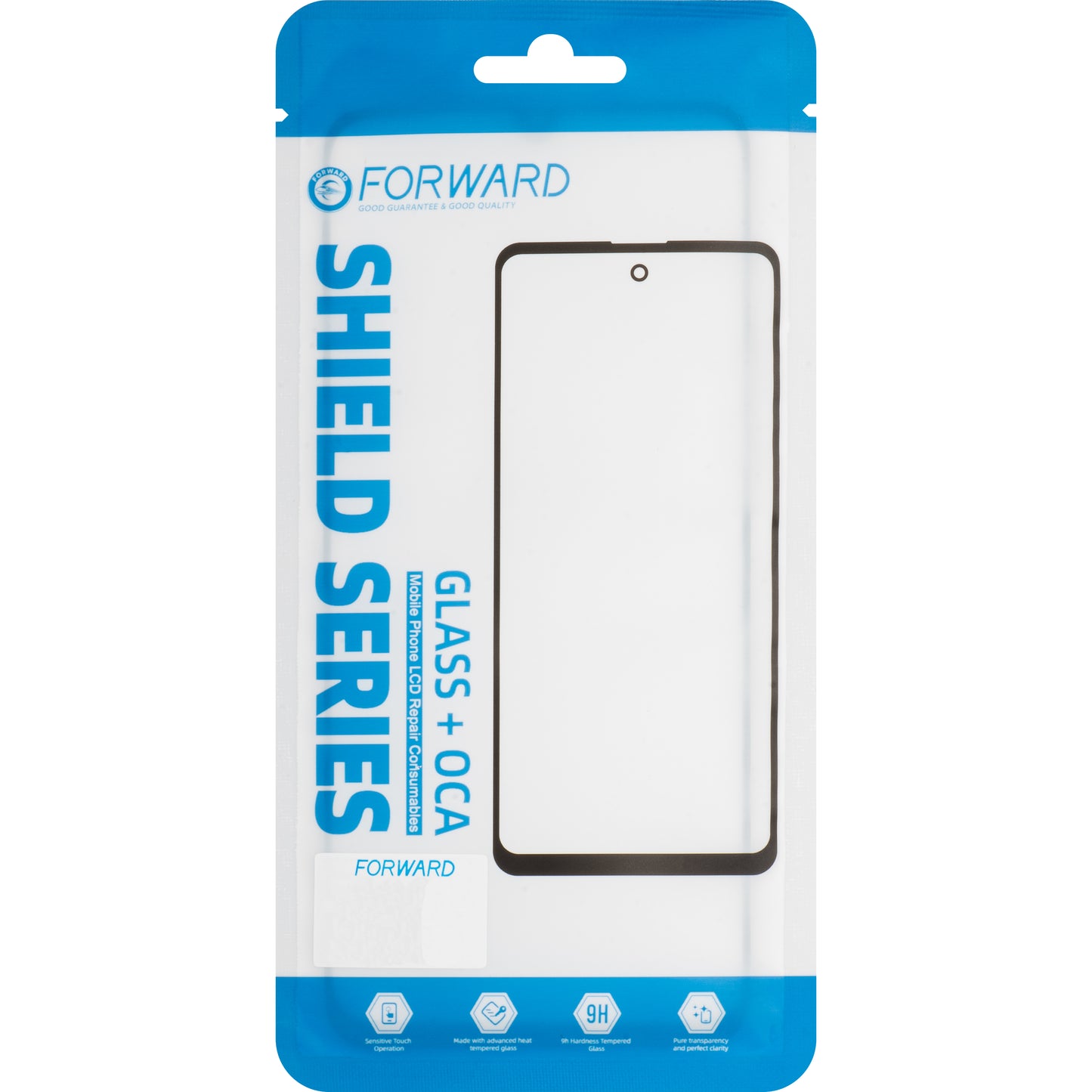 Verre d'écran + OCA Forward Shield pour Samsung Galaxy S22 5G S901, Noir
