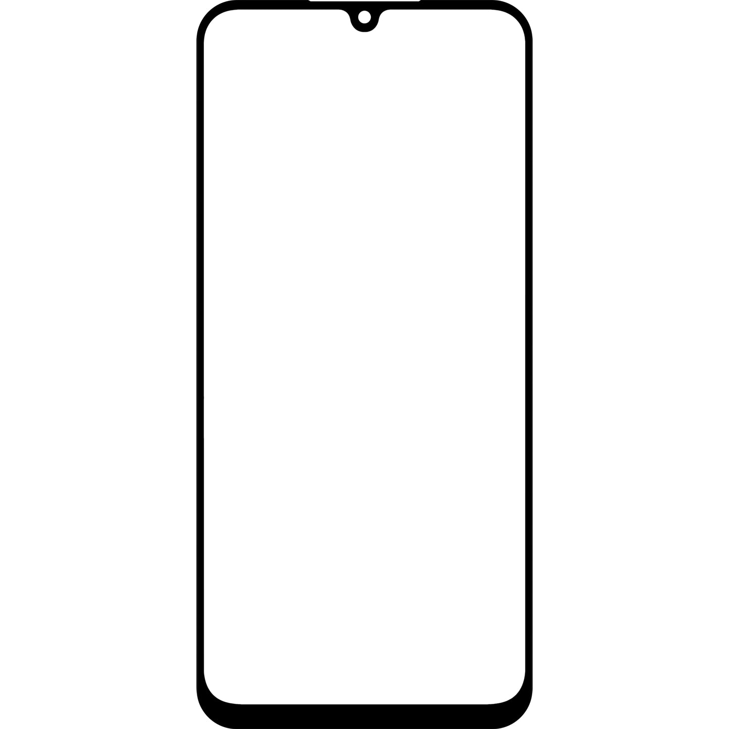 Bildschirmglas + OCA Forward Shield für Samsung Galaxy A25 A256, Schwarz