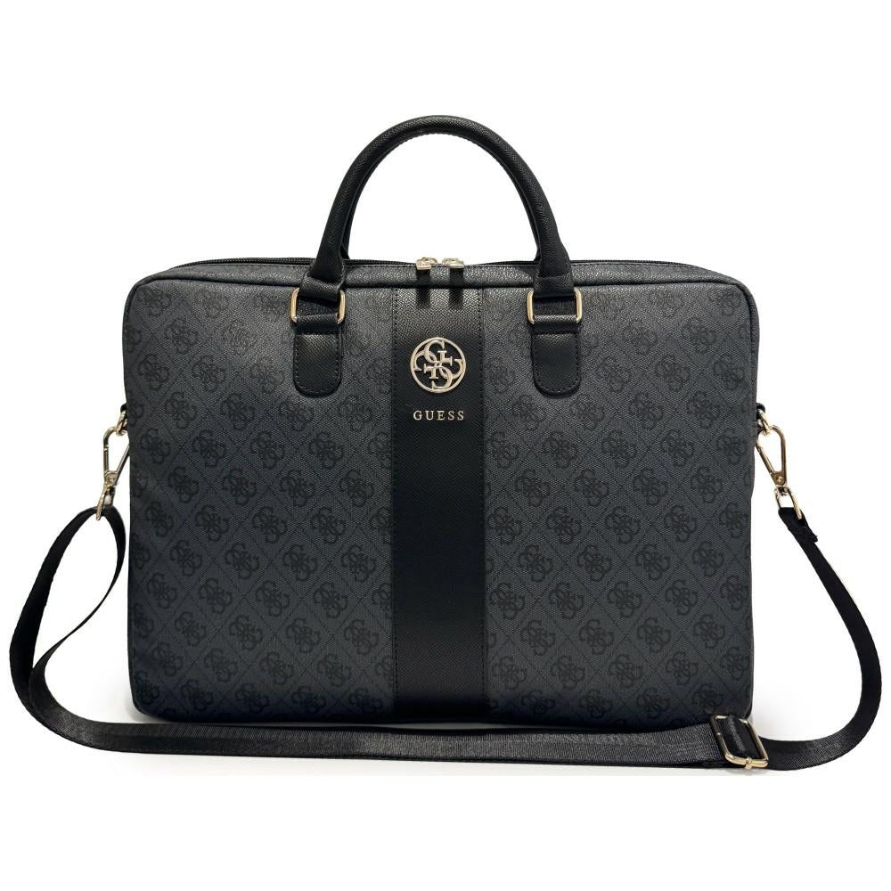 Sacoche Guess 4G Round Classic Logo pour ordinateur portable 16 pouces, noire