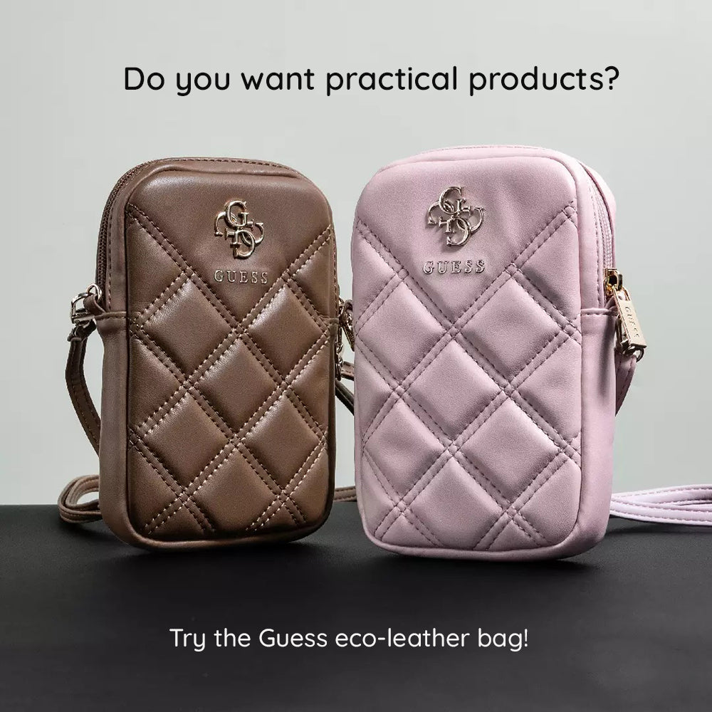 Universaltasche für Telefon, Guess, Quilted 4G, Rosa