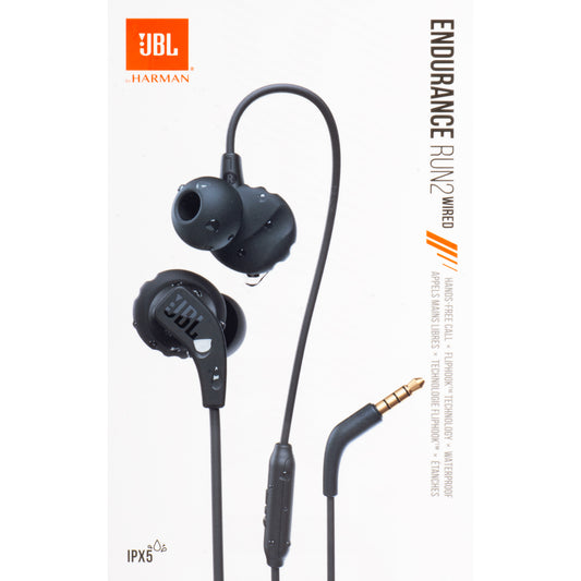 Freisprecheinrichtung 3,5 mm JBL Endurance Run 2, Schwarz ENDURRUN2BLK