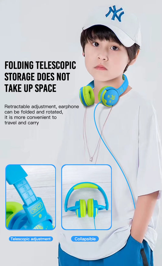 Écouteurs 3.5mm XO Design EP47 Study Kids, Jaunes