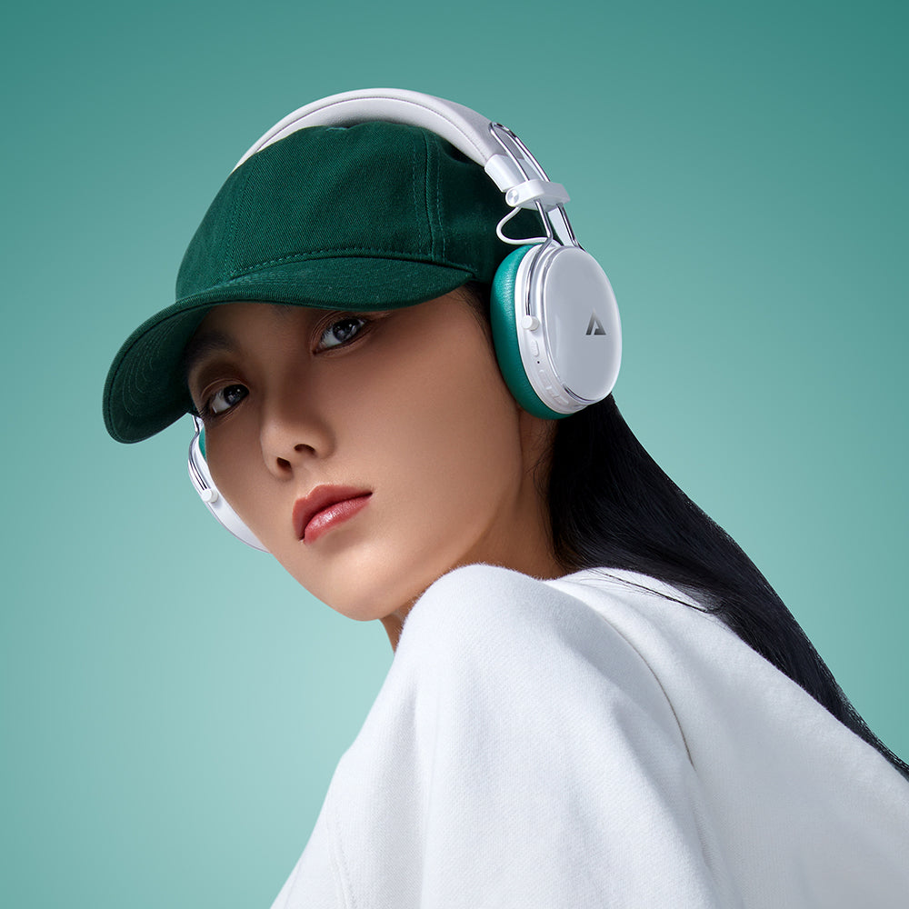 Handsfree Bluetooth Acefast H7, A2DP, ANC, Weiß
