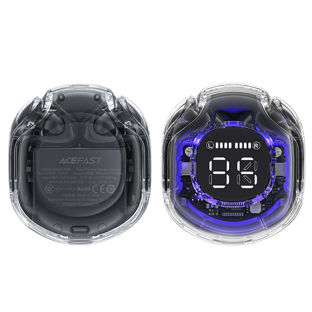 Écouteurs Bluetooth Acefast T8, TWS, Noir